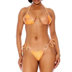 Cheeky thong bydee skatie swim berry Vix pq Brazilian orange cheeky bright swim